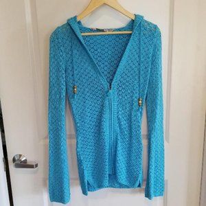 Athleta Zip-up Hoodie & Cover-up in Turquoise